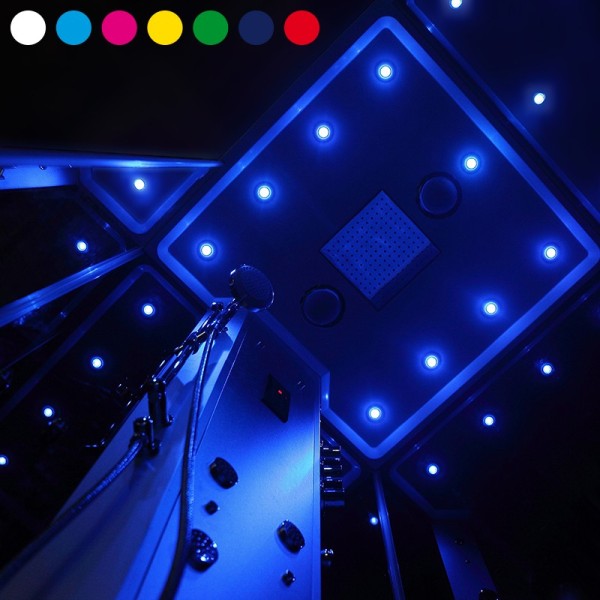 Spots de Chromothérapie LED ICOLOR+ (choix de la couleur et réglage de l'intensité)