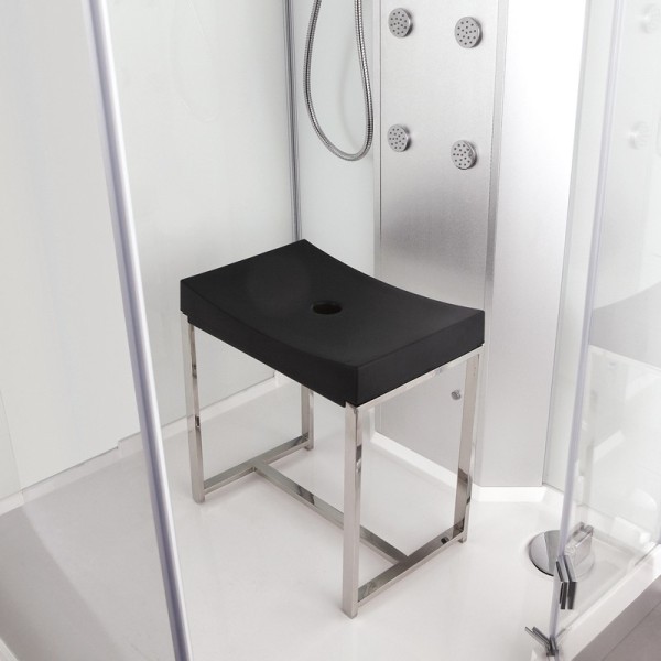 Cabine livrée avec 2 sièges ossature inox