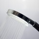 Douchette multifonctions en ABS chromé et flexible inox double agraffage