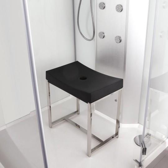 Cabine livrée avec 2 sièges ossature inox