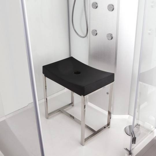 Cabine livrée avec 2 sièges ossature inox
