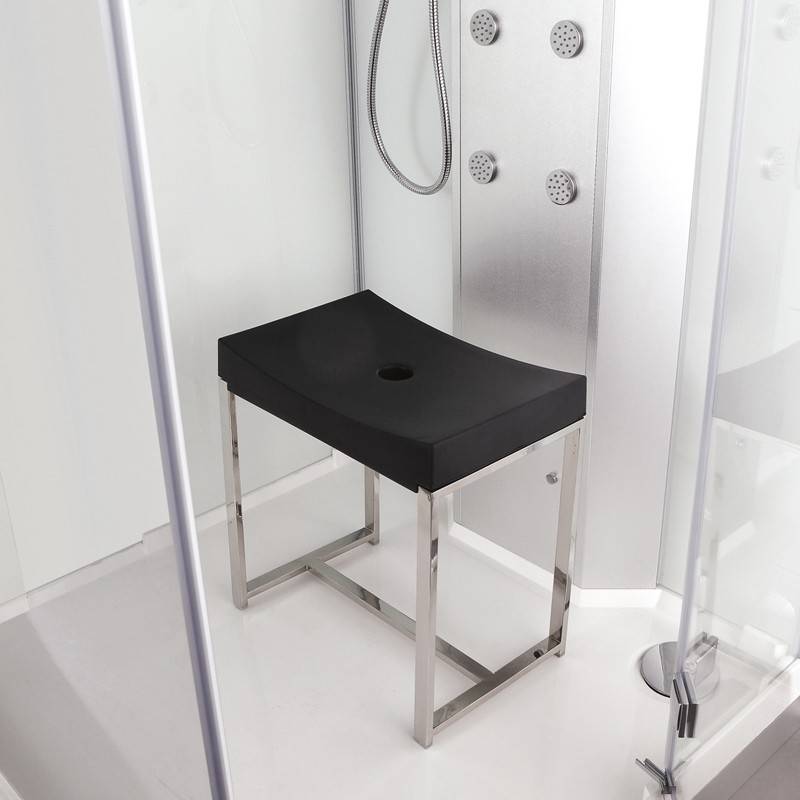 Cabine livrée avec 2 sièges ossature inox