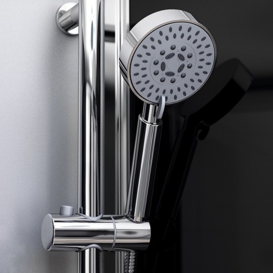 Douchette avec support ajustable en hauteur et inclinaison