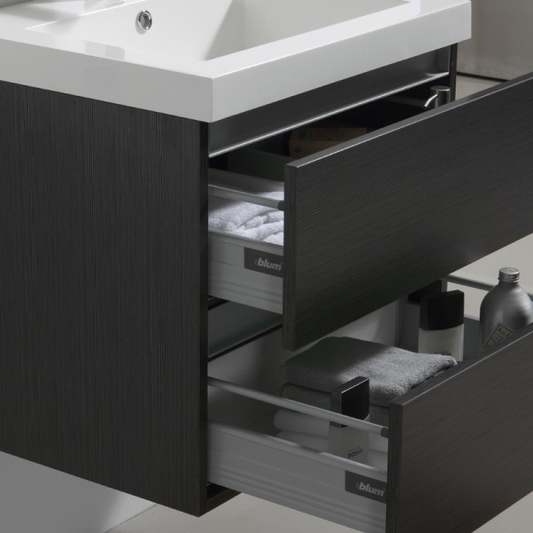 Tiroirs BLUM METABOX avec frein de fermeture et passage de siphon