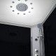 Pluie tropicale en laiton chromé 95 jets | Brumisateurs | Chromothérapie LED