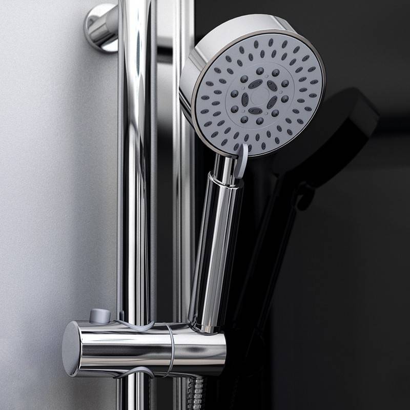 Douchette multifonctions avec support ajustable en hauteur et inclinaison