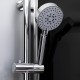 Douchette multifonctions avec support ajustable en hauteur et inclinaison