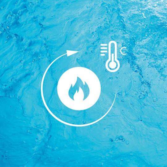 Maintien de la température du bain pour plus de confort
