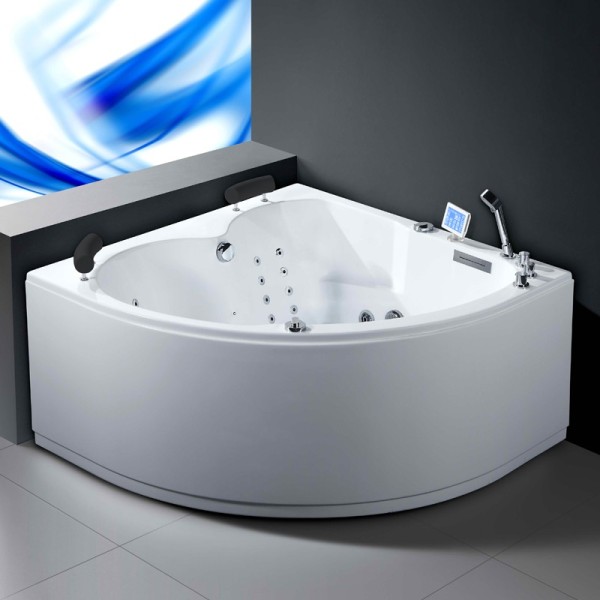 Baignoire balnéothérapie AQUA GAUCHE IDYNAMIC 140x140 cm