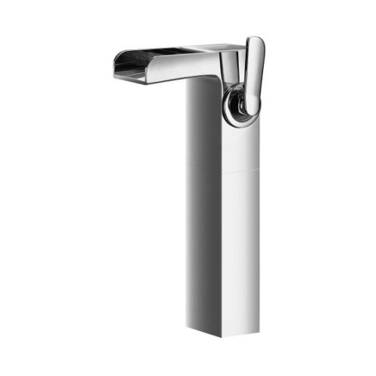 Robinet mitigeur haut avec bec cascade pour lavabo
