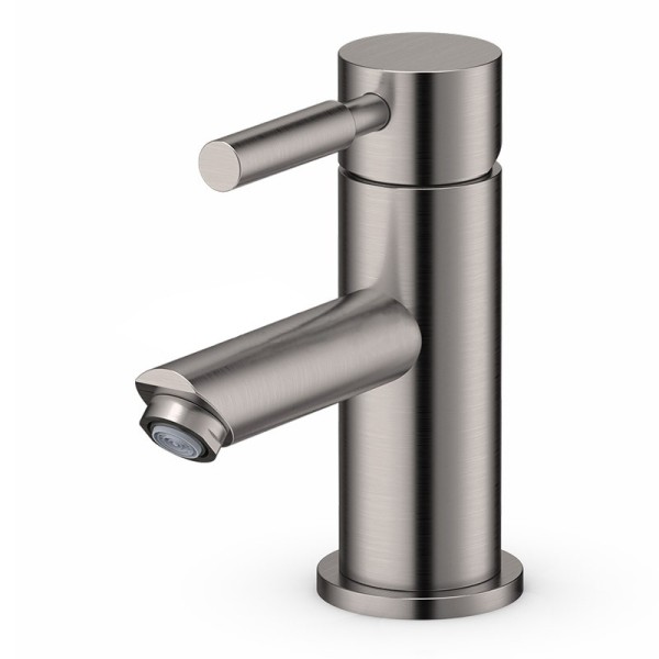 Robinet mitigeur métal brossé pour lavabo