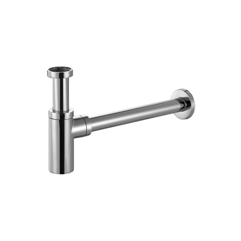 Siphon design rond en laiton chromé Siphon design rond en laiton chromé