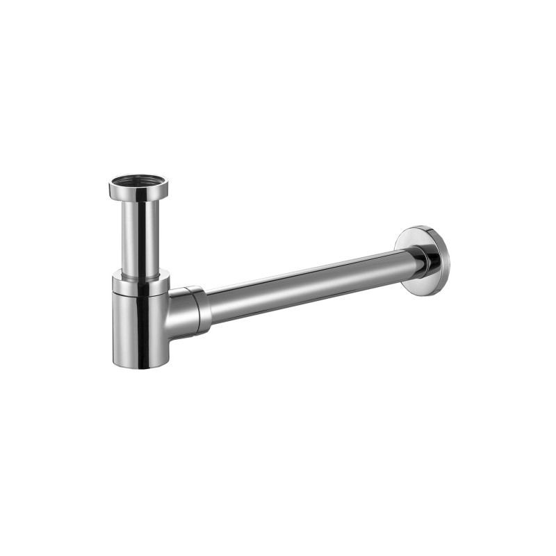 Siphon design rond en laiton chromé Siphon design rond en laiton chromé