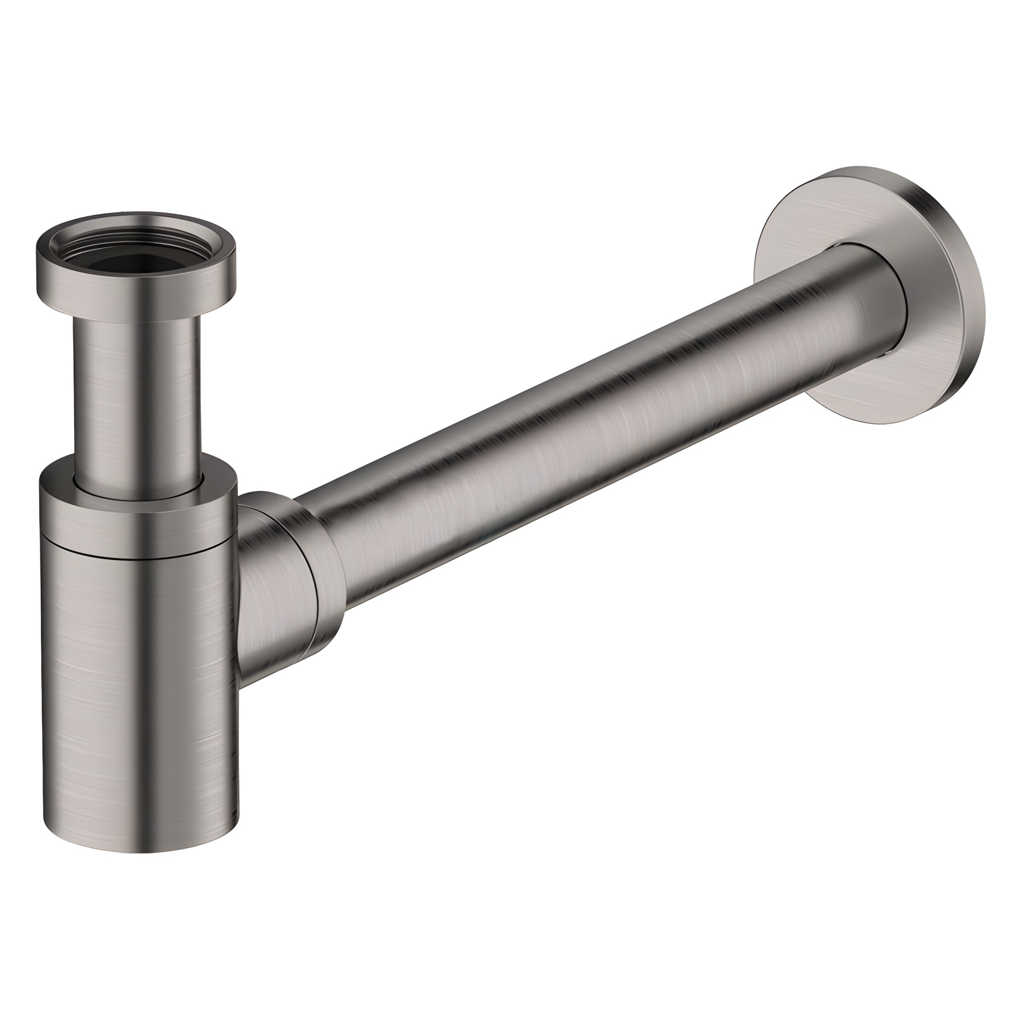 Siphon design rond en laiton noir mat Siphon design rond en laiton noir mat