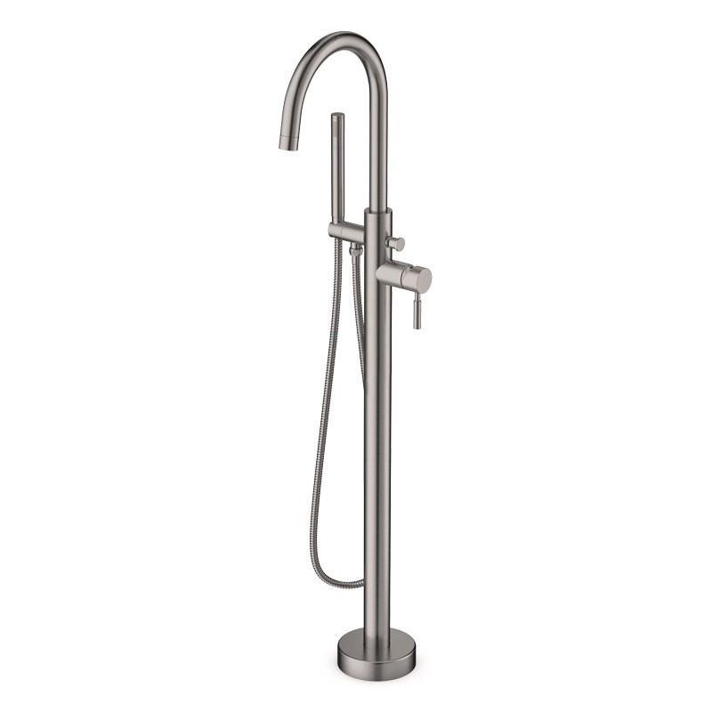 Mitigeur colonne inox brossé pour baignoire îlot Mitigeur colonne inox brossé pour baignoire îlot