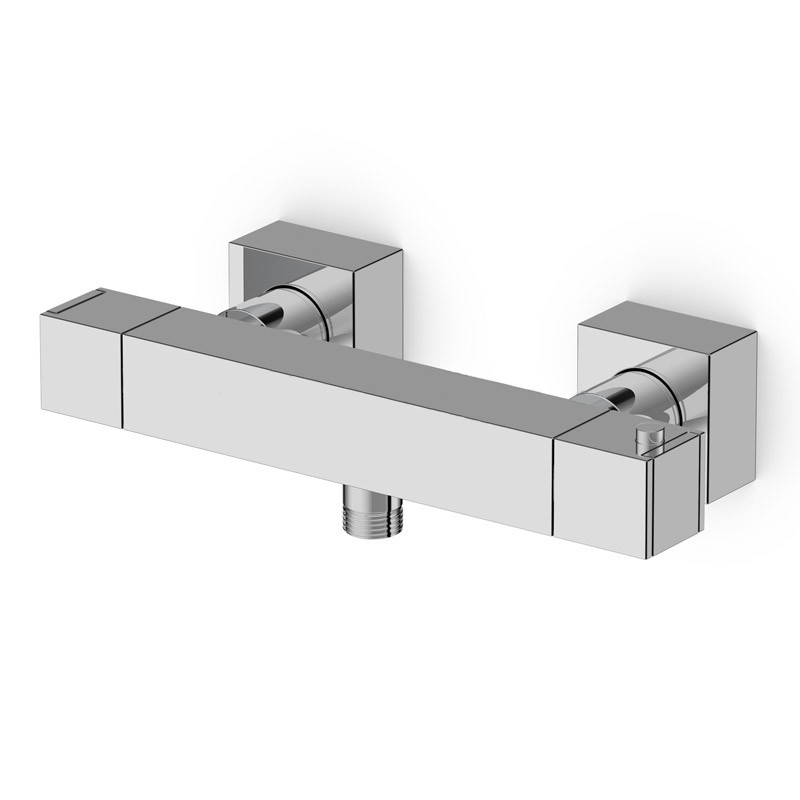 Robinet mitigeur thermostatique mural pour douche avec départ douchette Robinet mitigeur thermostatique mural pour douche avec départ douchette