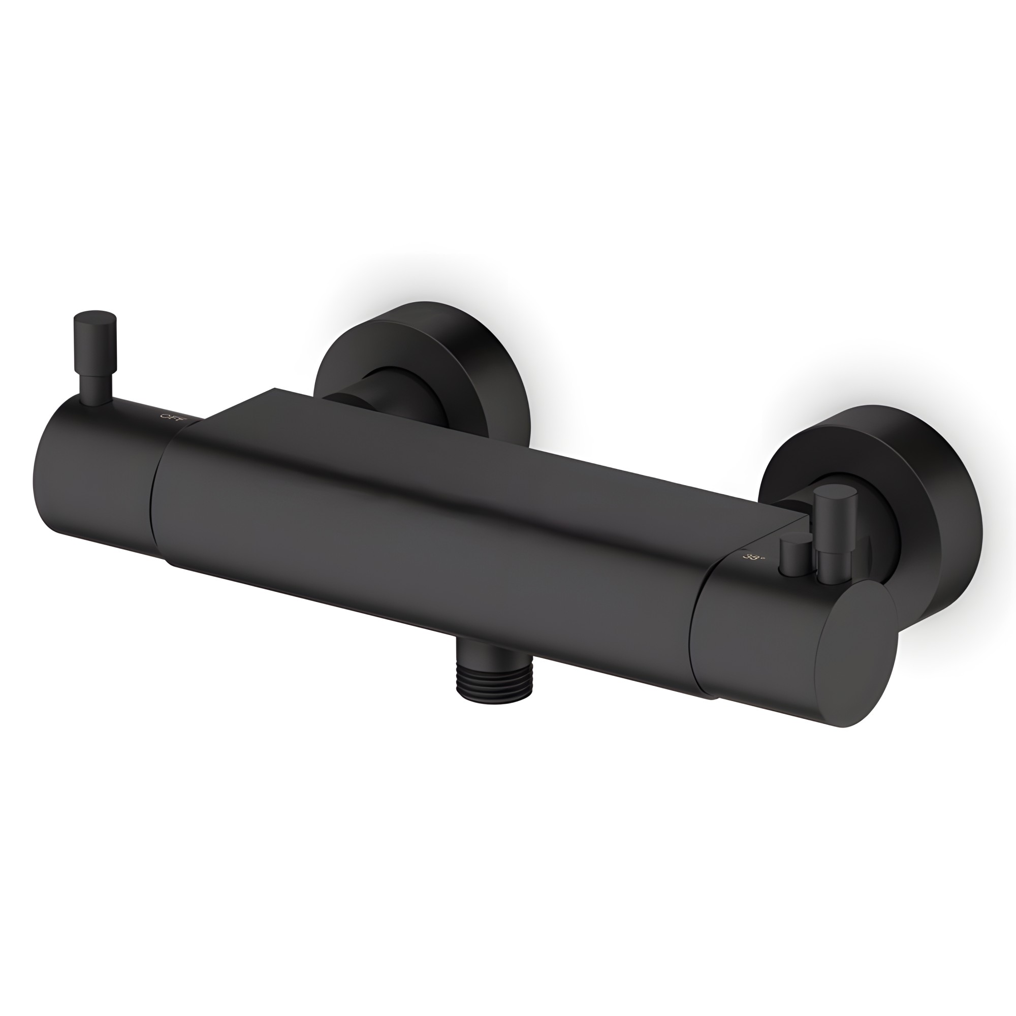 Mitigeur thermostatique noir mat avec cartouche Sedal
