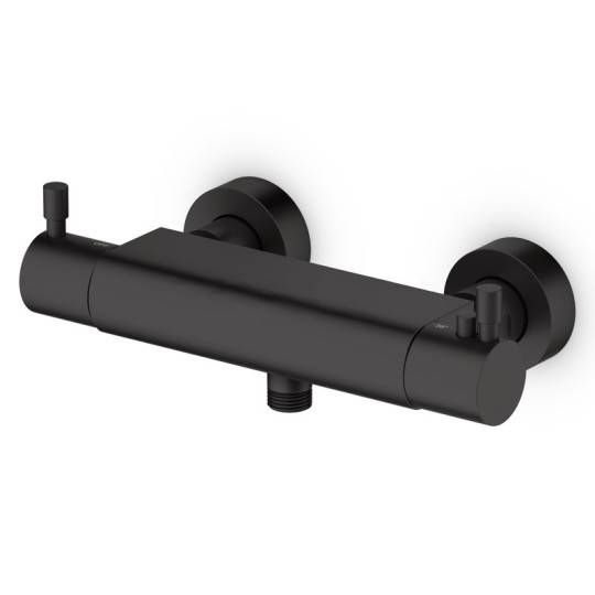 Mitigeur thermostatique noir mat avec cartouche Sedal