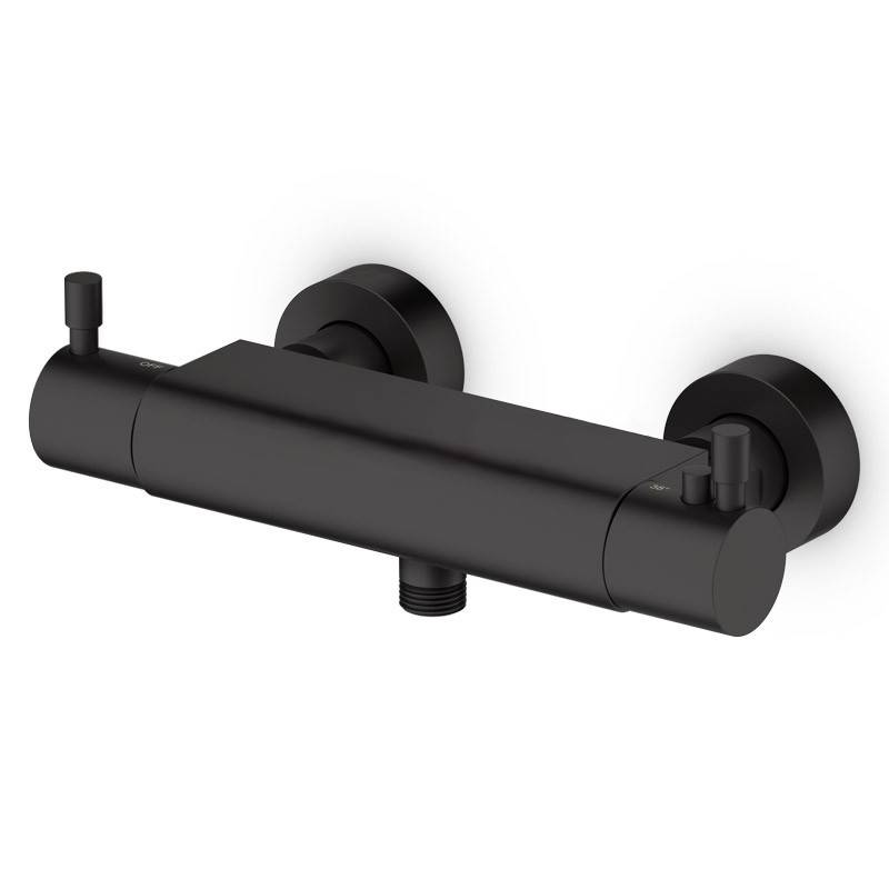 Mitigeur thermostatique noir mat avec cartouche Sedal