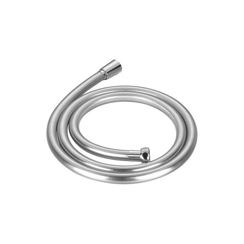 Flexible de douche 150 cm argenté en PVC armé