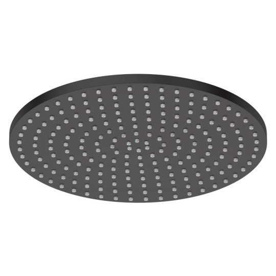 Pomme de douche en laiton noir mat