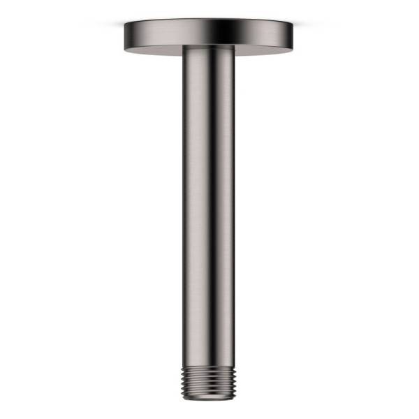 Bras vertical en inox brossé pour alimentation douche de tête