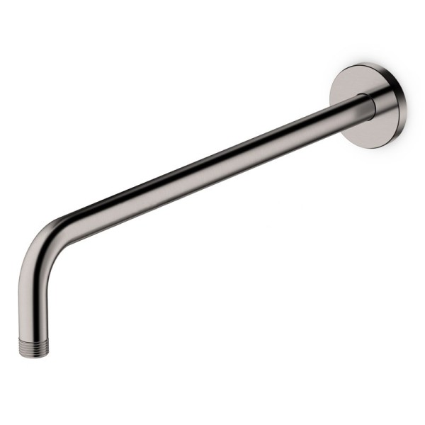 Bras inox brossé mural 41 cm pour douche de tête