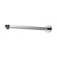 Bras horizontal en laiton chromé pour alimentation douche de tête