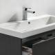Vasque en marbre de synthèse blanc avec trop-plein