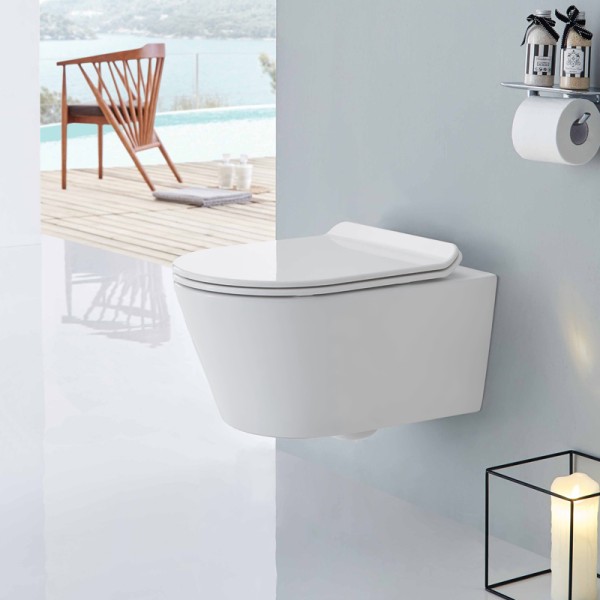 WC suspendu design SOHO avec abattant thermodur "slim"