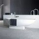 Baignoire ilot design 181 cm Space en Solid Surface (corian)