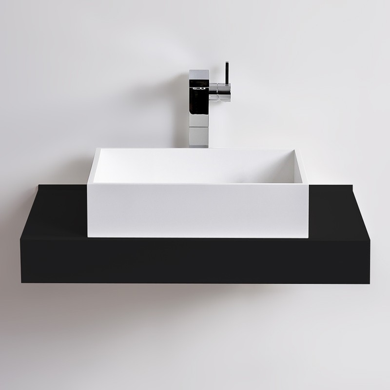Vasque rectangulaire SQUARE en Solid Surface Vasque rectangulaire SQUARE en Solid Surface
