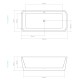 Dimensions de la baignoire
