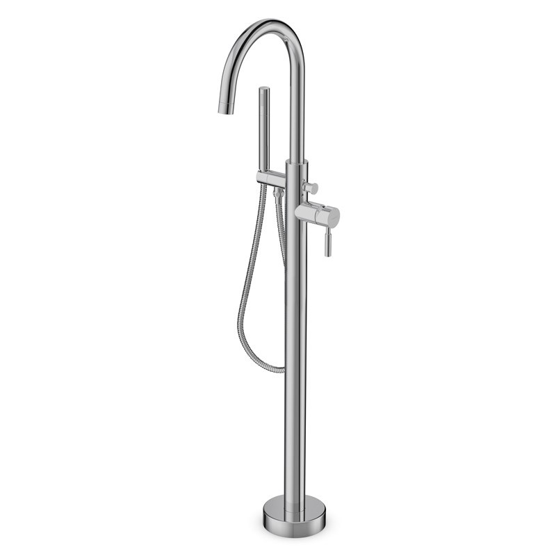 Mitigeur colonne laiton chromé pour baignoire îlot Mitigeur colonne laiton chromé pour baignoire îlot
