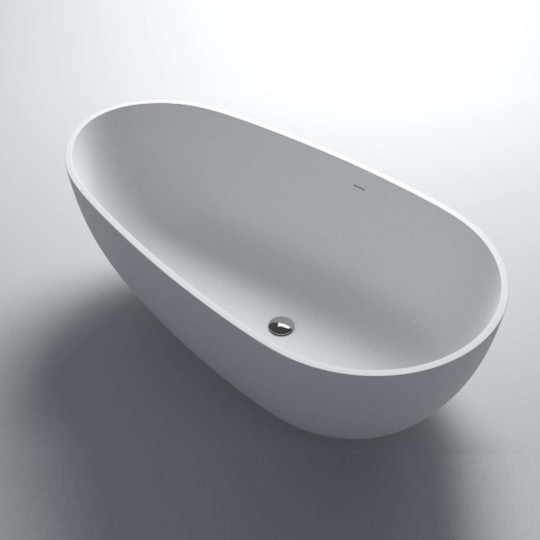 Baignoire ilot 170 cm Cocoon en Solid Surface (corian)