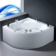 Baignoire balnéo d'angle 150x150 cm gamme pro NEVIA IPOWER