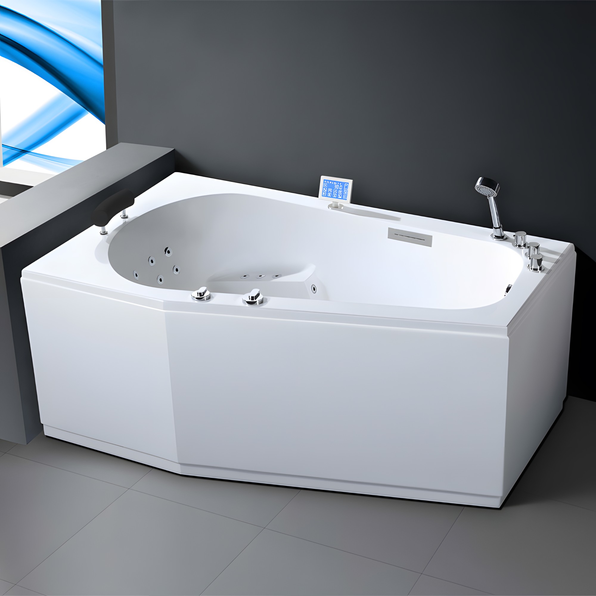 Baignoire balnéothérapie KORUS GAUCHE IPOWER 170x100 cm