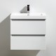 Meuble salle de bain 60 cm CITY blanc laqué