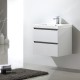 Meuble de salle de bain 60 cm CITY Finition blanc laqué