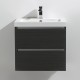 Meuble salle de bain 60 cm CITY gris