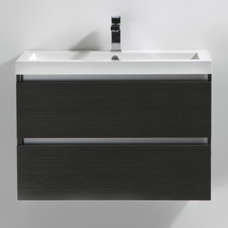 Meuble salle de bain 80 cm CITY gris Meuble salle de bain 80 cm CITY gris