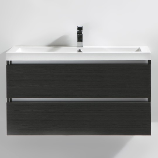 Meuble salle de bain 100 cm CITY gris
