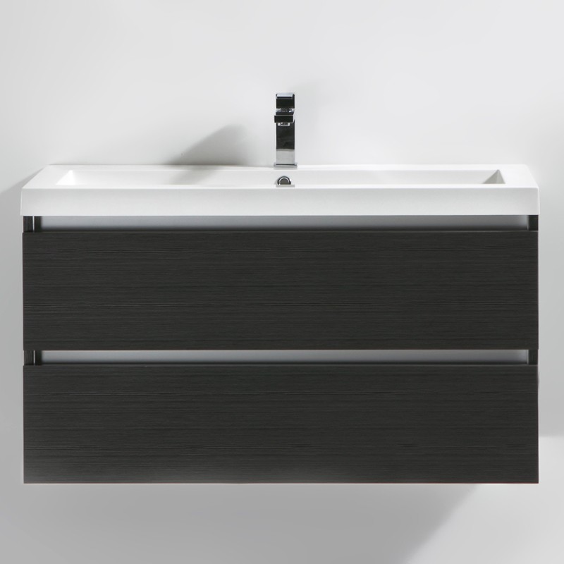 Meuble salle de bain 100 cm CITY gris Meuble salle de bain 100 cm CITY gris