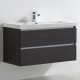 Meuble salle de bain 100 cm CITY gris