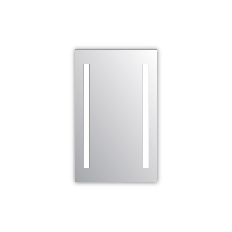 Miroir salle de bain VISIO 40x75 cm avec rétroéclairage LED et prises électriques Miroir salle de bain VISIO 40x75 cm avec rétroéclairage LED et prises électriques
