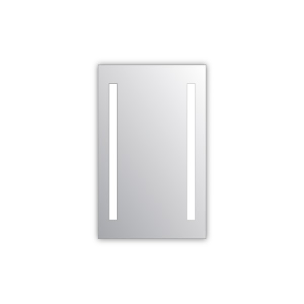 Miroir salle de bain VISIO 40x75 cm avec rétroéclairage LED et prises électriques