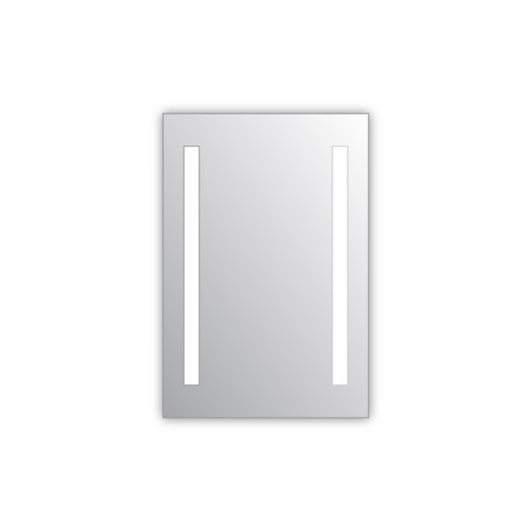 Miroir salle de bain VISIO 50x75 cm avec rétroéclairage LED et prises électriques