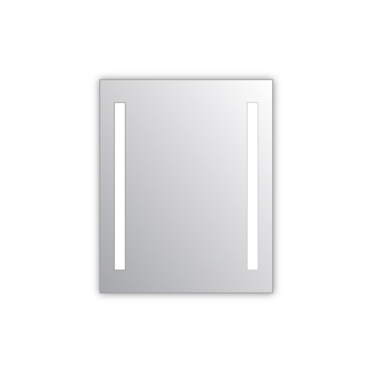 Miroir salle de bain VISIO 60x75 cm avec rétroéclairage LED et prises électriques