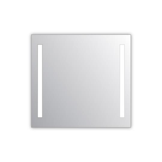 Miroir salle de bain VISIO 80x75 cm avec rétroéclairage LED et prises électriques