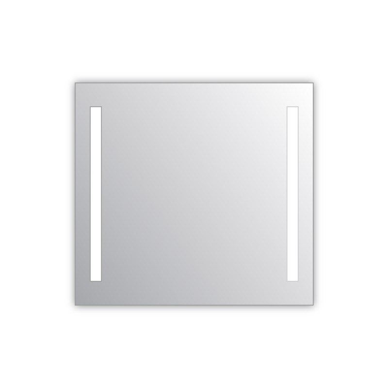 Miroir salle de bain VISIO 80x75 cm avec rétroéclairage LED et prises électriques